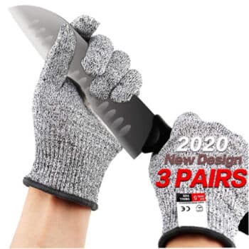3 Pairs Cut Resistant Gloves