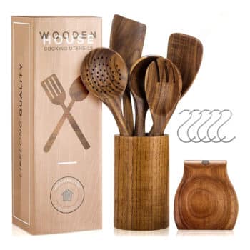 Wooden Utensils for Cooking Set