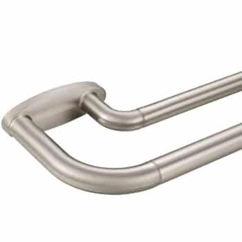 Mayrhyme Double Curtain Rods Brushed Nickel