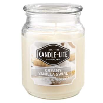 CANDLE-LITE Creamy Swirl Jar Candles